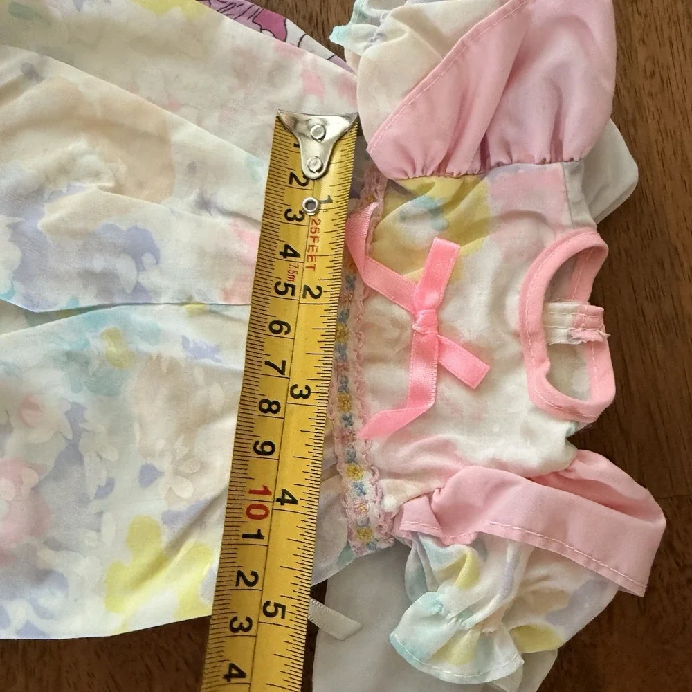 16 Piece Vintage Doll Clothes Lot Dresses Rompers 1980s